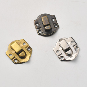 Serrure de meuble en acier au carbone, argent, bronze, bronze jaune, design minimaliste, boucle de sac sans clé, installation facile - Product Image 2