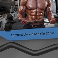 Convertisseur d'haltères multifonctionnel Barre d'haltères antidérapante et durable Barre EZ pour la musculation à domicile