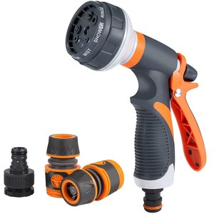 Tuinslangmondstuk, nieuwe verbeterde versie, hogedruk, 8 spuitpatronen, verstelbare slangspuitmondstuk - Product Image 5