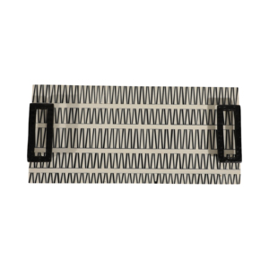 Vassoi Decorativi Moderni con Manici Eleganti per Gioielli o Oggetti Preziosi, Design Rettangolare 12x6 Pollici - Product Image 6