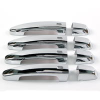 Cubierta de manija de puerta cromada con agujeros de llave inteligente para Chevrolet Impala Malibu Volt Equinox Traverse Camaro GMC Acadia Terrain 2014-22