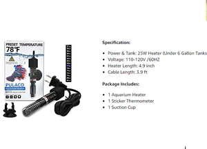 水槽水族館ヒーター25w 50w 100w 200w 300w - Product Image 4