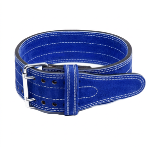 Cinturón de Levantamiento de Pesas Personalizado de 4 Pulgadas, de Cuero Vacuno Transpirable, con Hebilla Ajustable, Unisex, Ecológico y de Soporte - Product Image 1