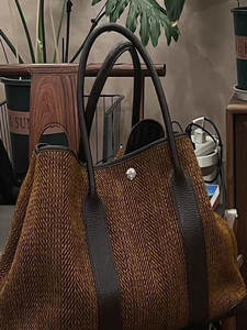 Nouveau Sac Fourre-tout Tissé Vintage 2026 pour Femme – Grande Capacité, Minimaliste, Polyvalent, Idéal pour les Sorties Quotidiennes, Sac à Main Porté Épaule - Product Image 4