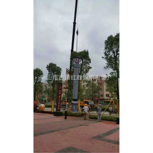 Luces LED de pilar para exteriores, iluminación de jardín, aleación de aluminio, 50000 horas de duración, para uso en parques y plazas - Product Image 1
