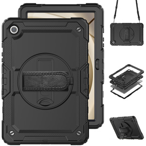 Étui robuste pour <span class=keywords><strong>Samsung</strong></span> TAB A11 PLUS 11,0 pouces avec emplacement pour stylet, bandoulière, rotation à 360° °   Support rotatif, housse de protection antichoc - Product Image 2
