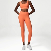 2 PCS Ensemble d'entraînement serré respirant à motif écossais pour femmes Taille élastique Short de yoga pour le cyclisme et la course à pied.