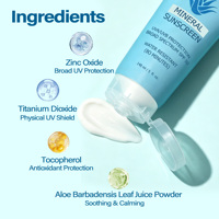 Nouvelle Crème Solaire Été 2026 à l'Aloe Vera Formule Minérale SPF 50 Protection UVA UVB