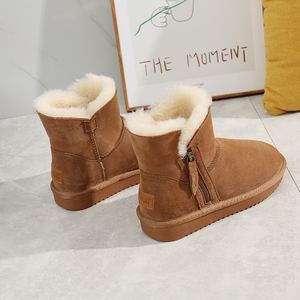 מגפי עור כבש איכותיים בסגנון מערבי, מגפי אגס מקוריים, מגפי אגס קאנטרי לנשים - Product Image 2