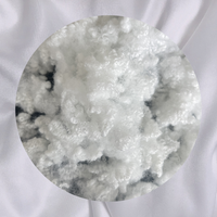 Fibre de polyester recyclée 7D 15D extra blanche semi-vierge ignifuge creuse conjuguée pour rembourrage de canapé, literie et jouets