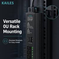 KAILES(KLS) KLS-K66 Série MD PDU intelligent 32A Triphasé 346-415V 36 prises (30 C13 6 C19) 23.01kW Charge maximale Usage industriel