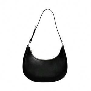 Bolso de sillín de moda para mujer, de textura avanzada, de cuero suave, con un solo hombro y un estilo moderno. - Product Image 2