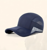 Casquettes de marathon réfléchissantes en gros avec logo personnalisé, chapeau en maille à séchage rapide, perforé, pliable, pour la course, l'entraînement, la gym, les athlètes, le sprint