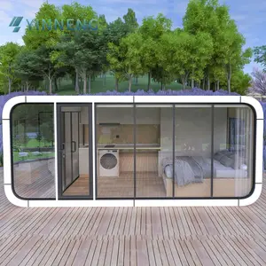 Uitschuifbare Capsule Hotelcabine Geprefabriceerde Stacaravans Kantoor Pod Container Huis Verplaatsende Hoofdruimte Capsule Huis