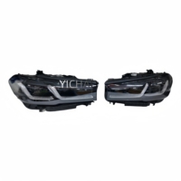 Phare avant à LED avec boîtier noir pour BMW G30 Série 5 525i 530i 540i 2021-2023