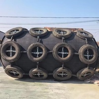 High Quality Inflatable Yokohama Type Rubber Fender With Tires and Chain Net