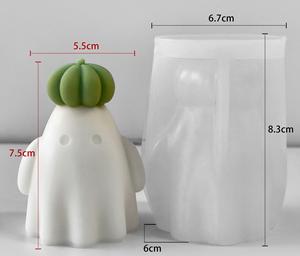 Cross-Border Ghost Scented Candle Mold <b>DIY</b> Halloween Pumpkin Ghost Decor Plaster Craft <b>Kit</b> <b>DIY</b> Halloween Decor - Product Image 6