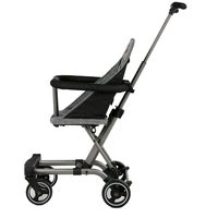 Chariot multifonctionnel 5-en-1 en tissu léger à 4 roues Chariot d'extérieur pliable luxueux pour bébé de 6 à 3 ans