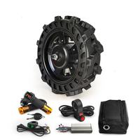 Kit de conversion de moteur de roue solide agricole 36v 48v 800w 16 pouces, chariots électriques, kit de brouette à moteur pour jardin et ferme
