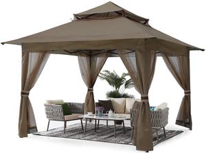 Tienda Gazebo para exteriores, refugio con mosquitera, 13x13 - Product Image 5