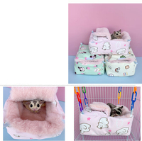 Nid de hamac d'écureuil Petaurista leucogenys coussinets Hamster coton lit lapin boîte chambre fournitures de cochon d'inde