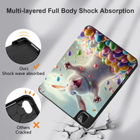 Étui pour tablette en cuir personnalisé pour iPad 12.9 avec impression de motifs UV, conception gratuite, écologique et antichoc