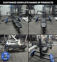 Machine de presse à pectoraux inclinée et plate pour salle de sport commerciale, équipement de musculation robuste pour la presse convergente des bras