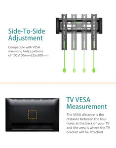 C1-F <span class=keywords><strong>Support</strong></span> <span class=keywords><strong>mural</strong></span> <span class=keywords><strong>TV</strong></span> <span class=keywords><strong>fixe</strong></span> de <span class=keywords><strong>32</strong></span> <span class=keywords><strong>pouces</strong></span> pour <span class=keywords><strong>support</strong></span> de télévision suspendu Unité de pliage <span class=keywords><strong>TV</strong></span> murale - Product Image 3