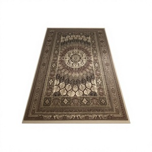 Tapis persan en soie brodé et tissé à la main, motif floral, lavable, personnalisable, haute qualité, fourni par une usine indienne. - Product Image 1