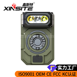XINSITE ไฟฉายคาดศีรษะแบบชาร์จไฟได้ 20W LED พร้อมคลิปหนีบหมวก ไฟด้านข้างหลากสีสำหรับกิจกรรมกลางแจ้ง - Product Image 5