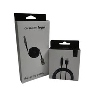 Boîte d'emballage en carton de papier écouteur USB câble de données chargeur casque étui en carton