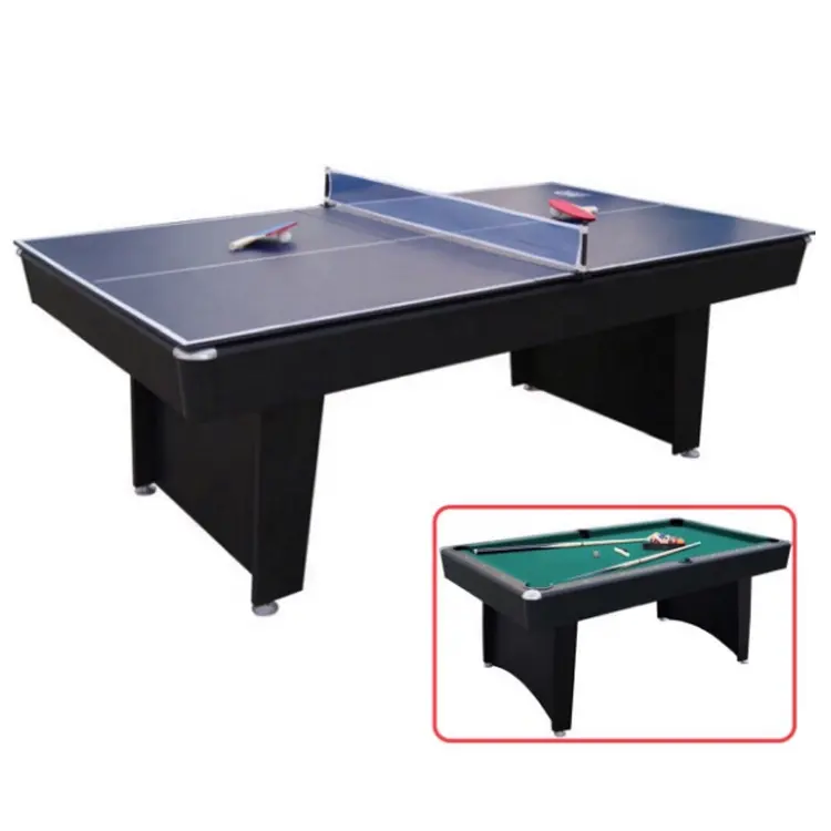 Offre Spéciale petit 2 dans 1 pliage ping-pong piscine table 4ft 5 ft 6 ft 7 ft mini fold table-de tennis en plein air de billard air hockey sur table