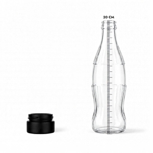Pot en verre noir mat élégant à ouverture rotative 50 ml pour miel, épices, sauces, cosmétiques, bougies. Logo personnalisé disponible. - Product Image 4