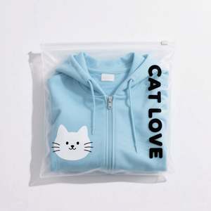 ถุงพลาสติกซิปแบบฝ้าพิมพ์ลายตามสั่ง รีไซเคิลได้ สำหรับชุดว่ายน้ำ รองเท้า และเสื้อผ้า - Product Image 2