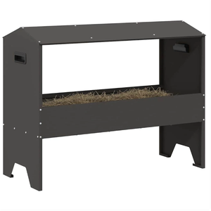 Mangeoire à <span class=keywords><strong>foin</strong></span> pour moutons en métal avec toit, résistante aux intempéries, pour l'extérieur, décoration extérieure - Product Image 5