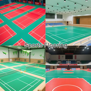 Revêtement de sol sportif en PVC pour terrain de badminton, polyuréthane, approuvé BWF, absorption des chocs, respectueux de l'environnement, tapis de sol sportif d'intérieur - Product Image 3