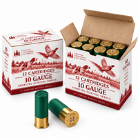 Boîte de munitions en carton personnalisée, emballage de cartouches 9 mm, logo imprimé, présentoir de vente au détail