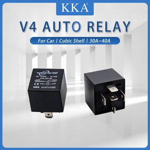 Relé Automotivo KKA-V4, Relé de Carro 12V 24V 40A, Relé Automático Tipo Cúbico com Resistor ou Diodo para Veículos e Máquinas - Product Image 2