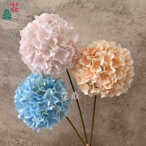 Fleurs artificielles d'hortensia Hua Ding imprimées en 3D en plastique et soie pour décoration de mariage et accessoires d'arche - Product Image 5