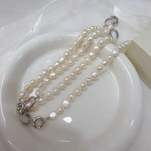 Baroque Natural <b>Pearl</b> <b>Bracelet</b> Elegant Beaded Bangle Accessory - Product Image 5