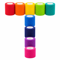 Vente en gros de bandages auto-adhésifs hautement élastiques non tissés pour le soutien des blessures sportives et les soins des animaux de compagnie