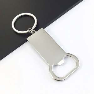 Custom Logo Shape Zinc Alloy Metal Bottle Opener Keychain Creative Promotional Gift Stainless Steel Portable <b>Beer</b> Opener - Product Image 2