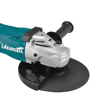 Meuleuse d'angle portative professionnelle 2400W avec interrupteur à glissière et disque de meulage - Outil électrique de haute qualité