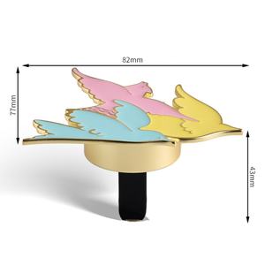 Difusor Metálico Decorativo Único con Diseño Irregular de Pájaro, Ambientador de Aire con Esmalte Suave - Product Image 5