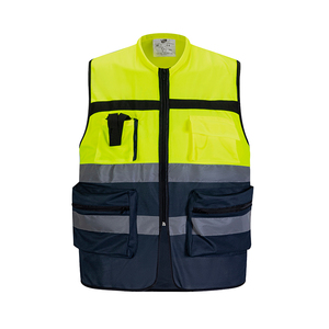 سترة أمان عاكسة للضوء للعمل في مجال البناء مع شعار، ملابس عمل عالية الوضوح حاصلة على شهادة CE - Product Image 1