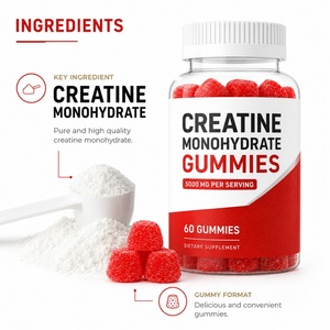 Bonbons gélifiés à la créatine de qualité supérieure, riches en créatine monohydrate, L-taurine et supplément de vitamine B12 pour l'apport nutritionnel quotidien des adultes - Product Image 4