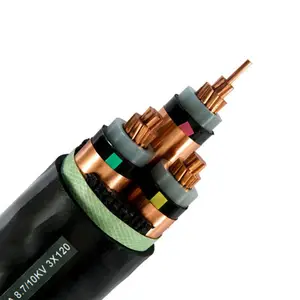 33kv 35kv 3 Core 95mm2 185mm2 Armoured / Unarmoured Xlpe Insulated Copper Conductor Cable Manufacturer In China With Best Price