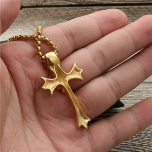 Skull <b>Cross</b> Pendant Necklace Zinc Alloy Unisex Fashion Jewelry Gift - Product Image 4
