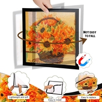 Offre Spéciale nouveau cadre d'art de diamant d'image de 30x40cm auto-adhésif magnétique pour le certificat de peinture
