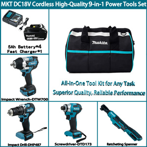 <strong>MAKITA</strong> 18V LXT Brushless <strong>Tool</strong> Combo Kit with 5.0Ah Batteries Charger <strong>Tool</strong> <strong>Bag</strong> for Construction Auto Repair Power <strong>Tool</strong> Combo Kit - Product Image 2